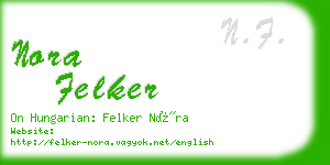 nora felker business card